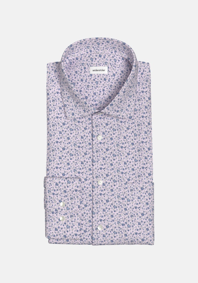 Regular Business Hemd Druck in Rosa/Pink | Seidensticker Onlineshop