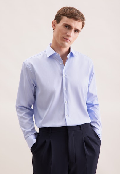 Regular Business shirt Stripe in Light Blue |  Seidensticker Onlineshop