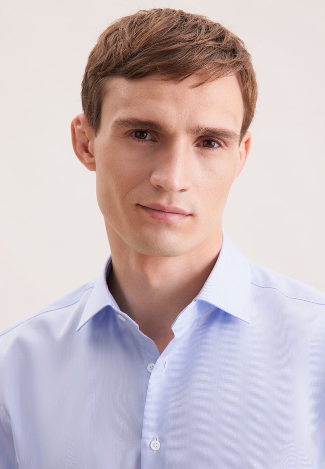 Regular Chemise d'affaires rayures in Bleu Clair |  Seidensticker Onlineshop