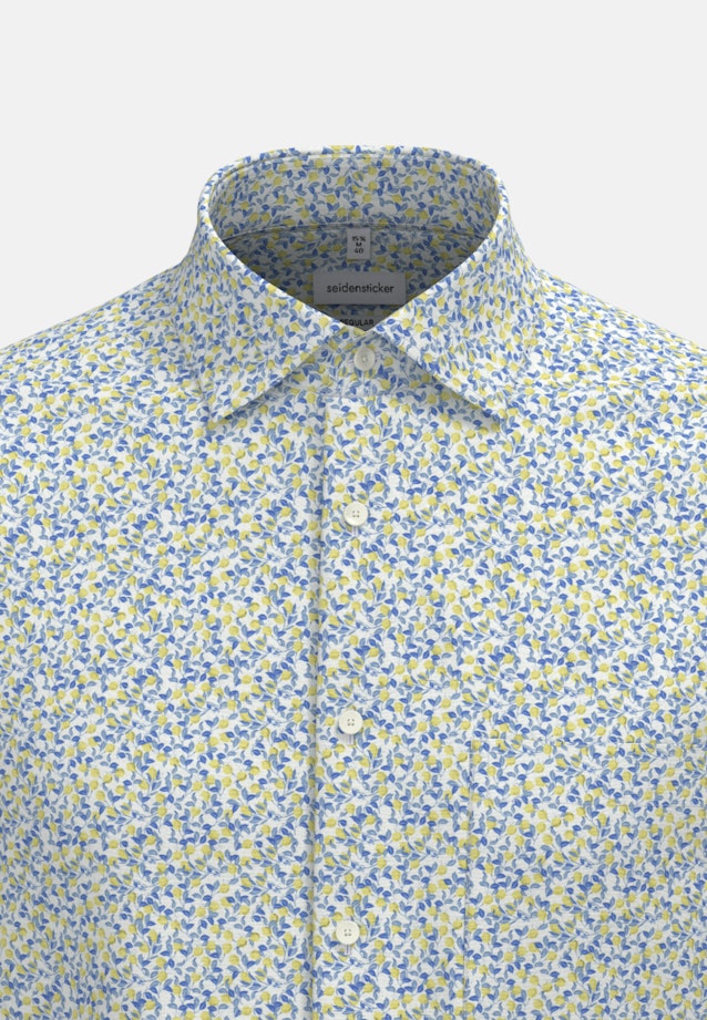 Regular Business shirt Print in Yellow |  Seidensticker Onlineshop