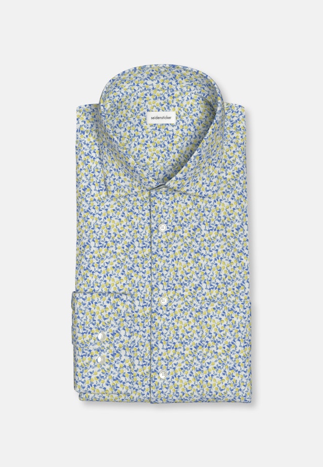 Regular Business shirt Print in Yellow |  Seidensticker Onlineshop