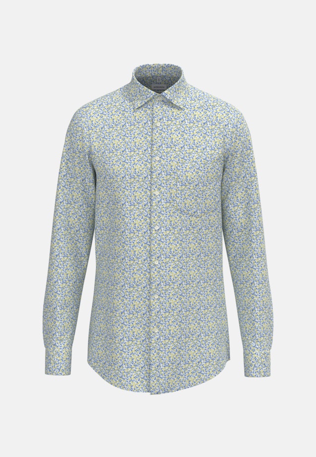 Regular Business shirt Print in Yellow |  Seidensticker Onlineshop