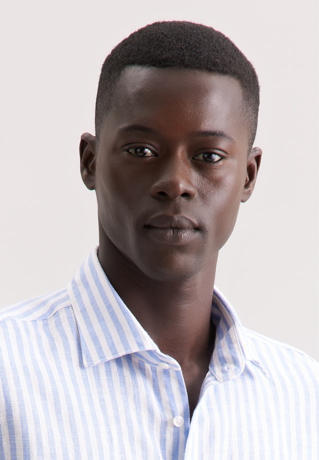 Slim Business Hemd Streifen in Hellblau |  Seidensticker Onlineshop