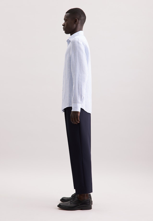 Slim Business Hemd Streifen in Hellblau |  Seidensticker Onlineshop