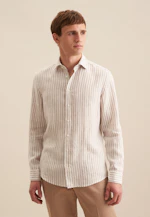 Slim Business Hemd Streifen in Beige |  Seidensticker Onlineshop