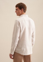 Slim Business Hemd Streifen in Beige |  Seidensticker Onlineshop