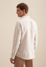 Slim Business Hemd Streifen in Beige |  Seidensticker Onlineshop