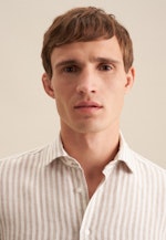 Slim Business Hemd Streifen in Beige |  Seidensticker Onlineshop