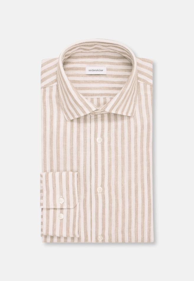 Slim Chemise d'affaires rayures dans Beige | Boutique en ligne Seidensticker