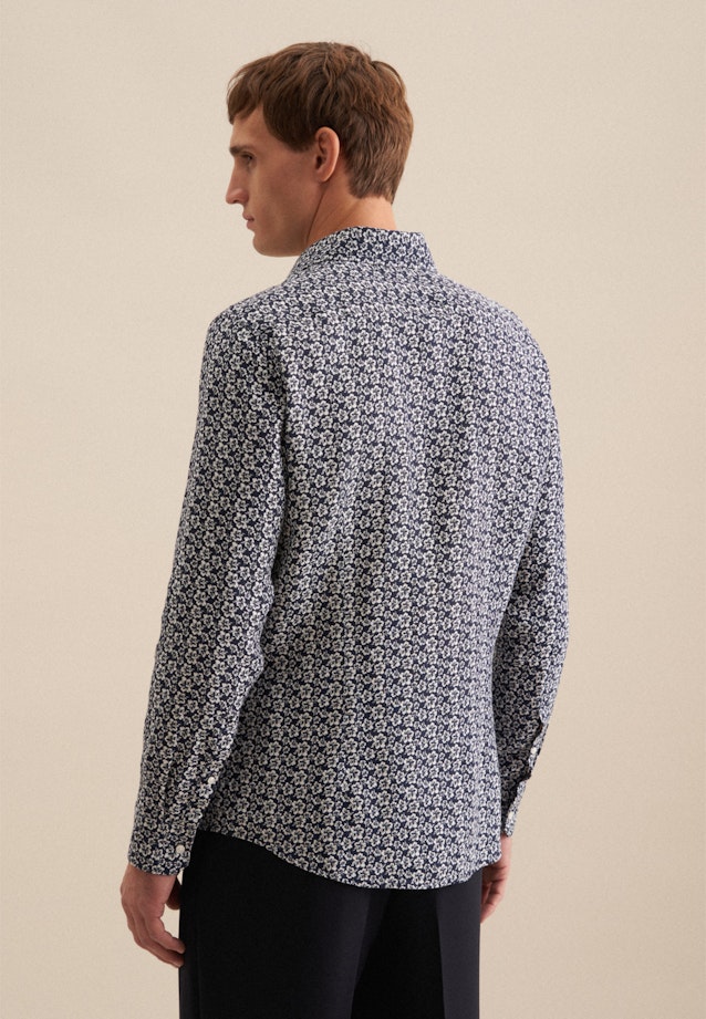 Slim Business Hemd Floral in Dunkelblau |  Seidensticker Onlineshop