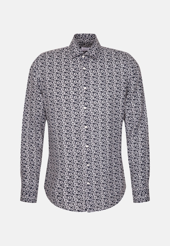 Slim Business Hemd Floral in Dunkelblau |  Seidensticker Onlineshop