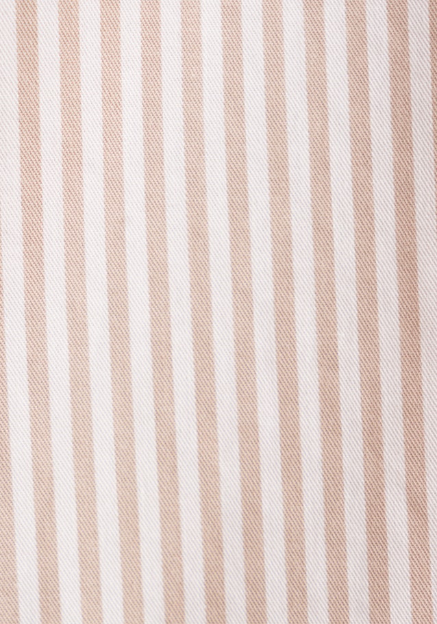 Slim Casual Hemd A Rayures in Beige | Seidensticker Onlineshop