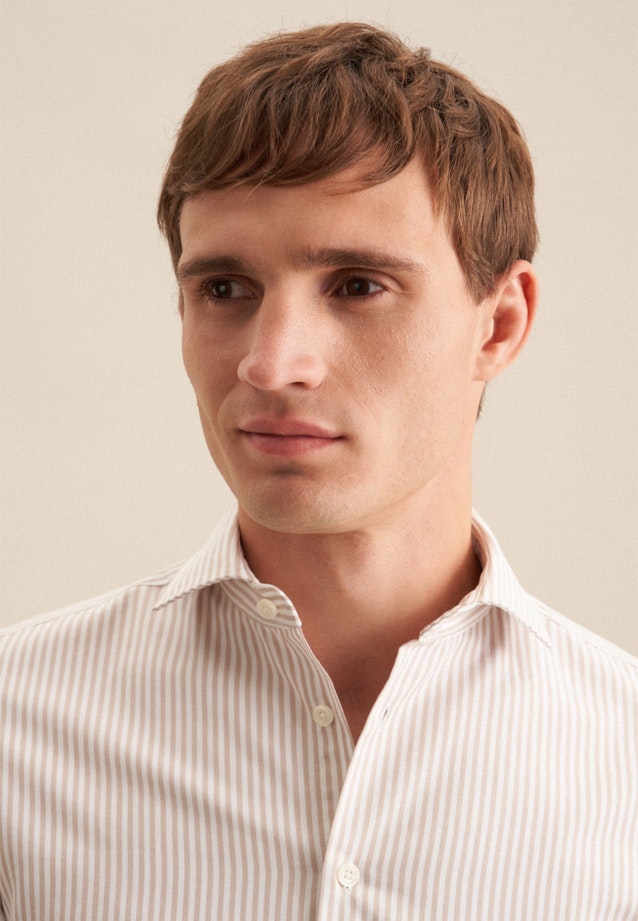 Slim Casual shirt Stripe in Beige |  Seidensticker Onlineshop