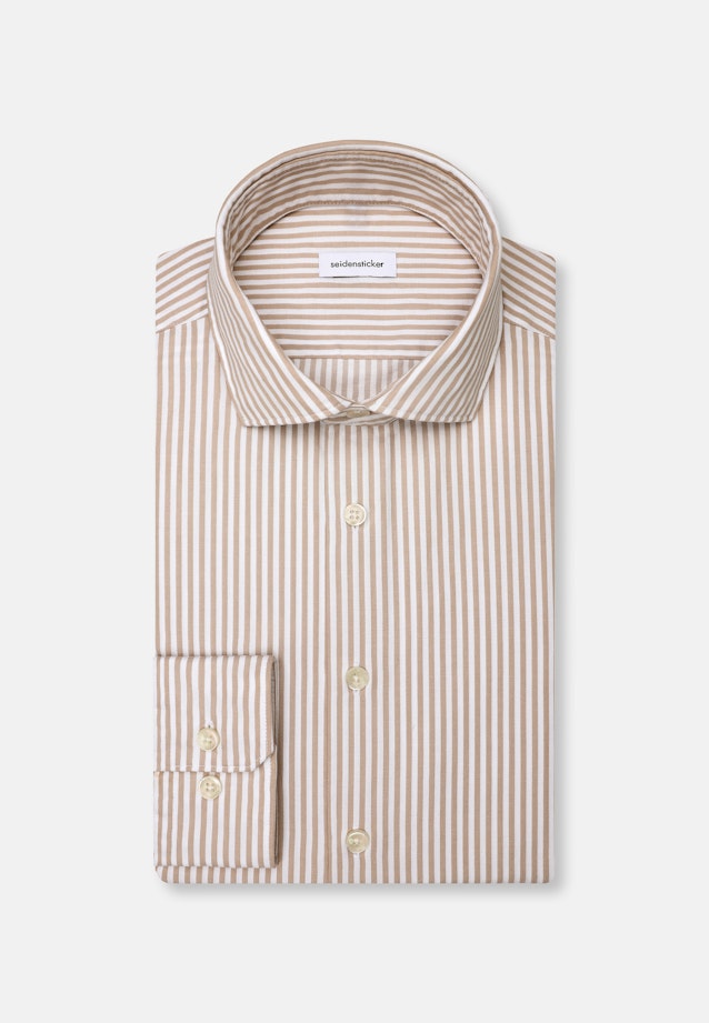 Slim Casual shirt Stripe in Beige |  Seidensticker Onlineshop