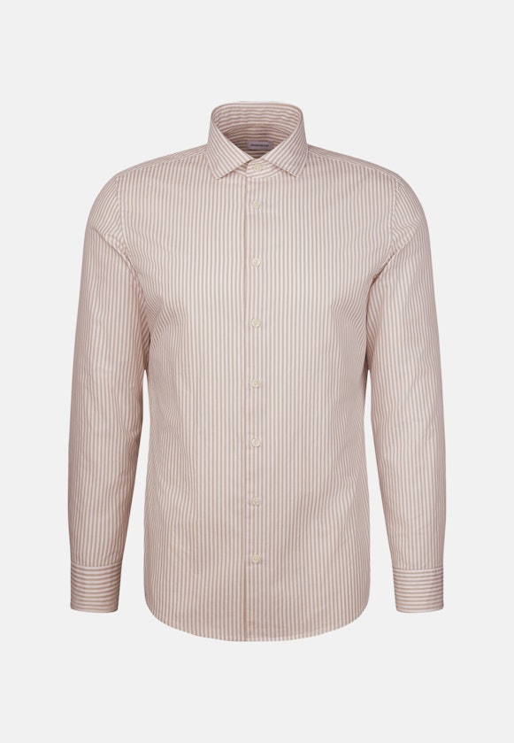 Slim Casual shirt Stripe in Beige |  Seidensticker Onlineshop