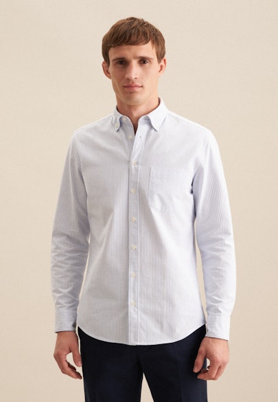 Slim Casual shirt Stripes in Light Blue |  Seidensticker Onlineshop