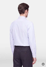 Slim Casual Hemd Gestreift in Mittelblau |  Seidensticker Onlineshop