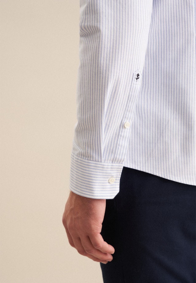 Slim Chemise décontractée Rayures in Bleu Moyen |  Seidensticker Onlineshop