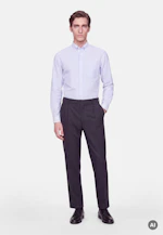 Slim Casual Hemd Gestreift in Mittelblau |  Seidensticker Onlineshop