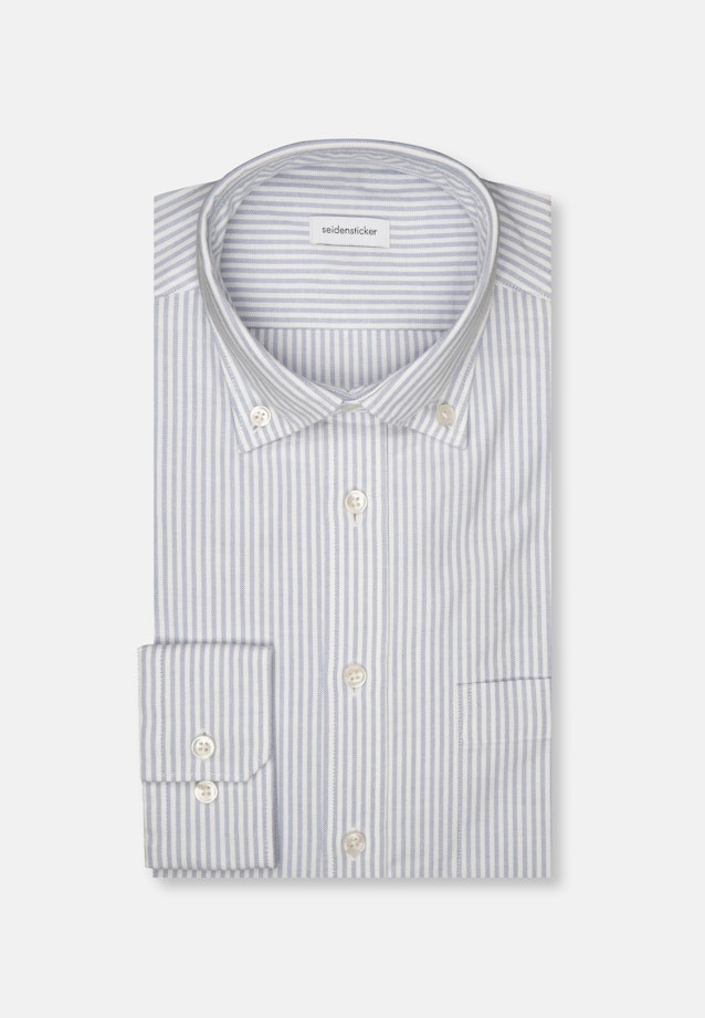 Slim Chemise décontractée Rayures in Bleu Moyen |  Seidensticker Onlineshop