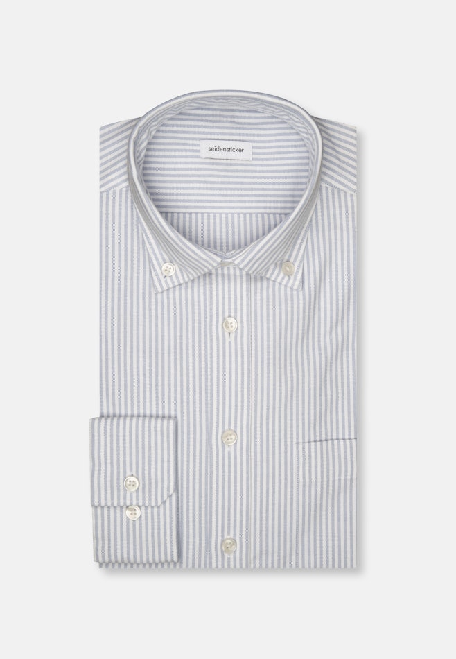Slim Chemise décontractée Rayures dans Bleu Moyen | Boutique en ligne Seidensticker
