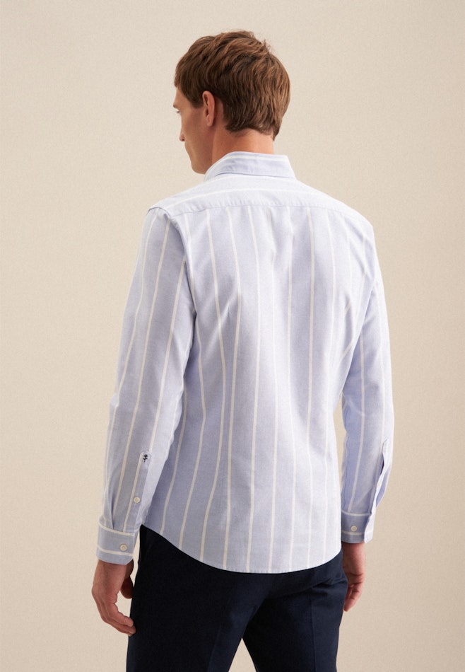Slim Casual Hemd Streifen in Hellblau | Seidensticker Onlineshop