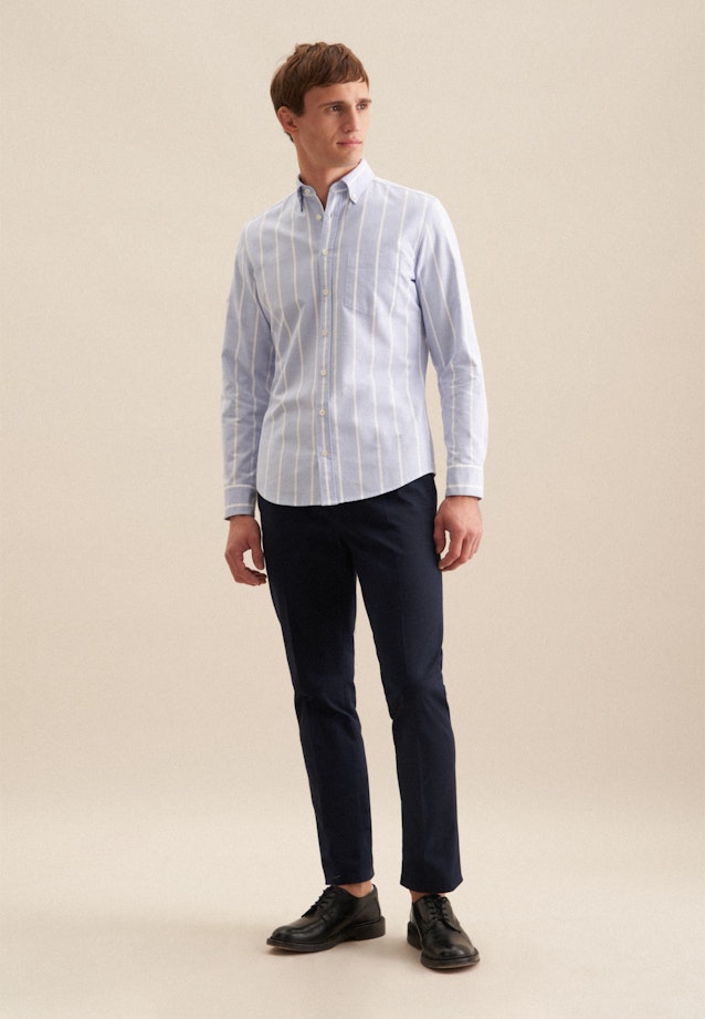 Slim Casual shirt Stripe in Light Blue |  Seidensticker Onlineshop