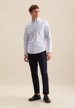 Slim Casual Hemd Streifen in Hellblau |  Seidensticker Onlineshop