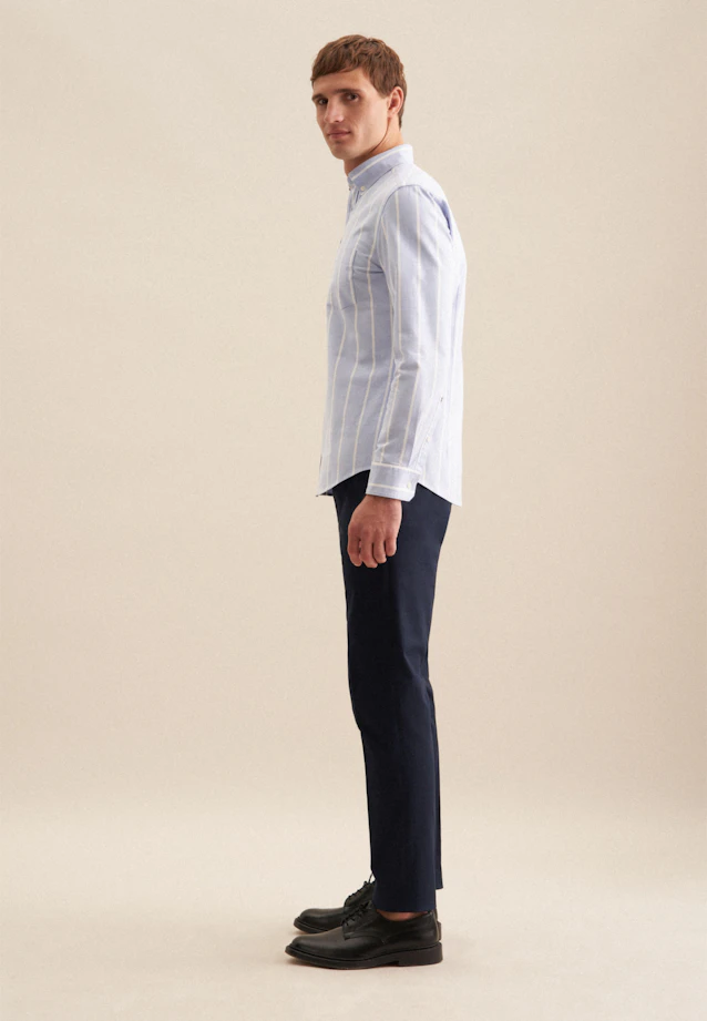 Slim Casual Hemd Streifen in Hellblau |  Seidensticker Onlineshop
