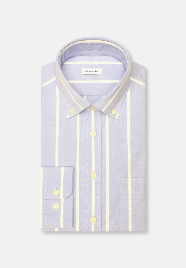 Slim Casual Hemd Streifen in Hellblau |  Seidensticker Onlineshop