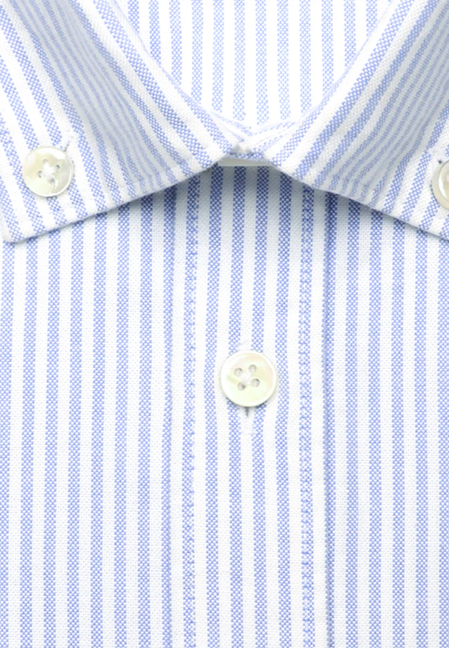 Regular Casual shirt Stripes in Mittelblau |  Seidensticker Onlineshop