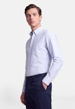Regular Casual Hemd Gestreift in Mittelblau |  Seidensticker Onlineshop