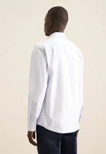 Regular Casual Hemd Gestreift in Mittelblau |  Seidensticker Onlineshop