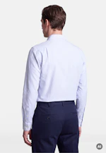 Regular Casual shirt Stripes in Mittelblau |  Seidensticker Onlineshop