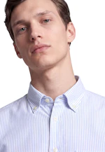 Regular Casual Hemd Gestreift in Mittelblau |  Seidensticker Onlineshop