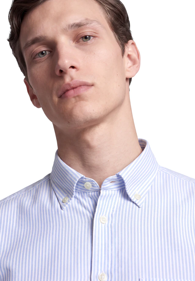 Regular Chemise décontractée Rayures in Bleu Moyen |  Seidensticker Onlineshop