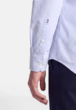 Regular Casual Hemd Gestreift in Mittelblau |  Seidensticker Onlineshop