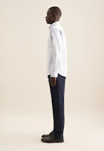 Regular Casual Hemd Gestreift in Mittelblau |  Seidensticker Onlineshop