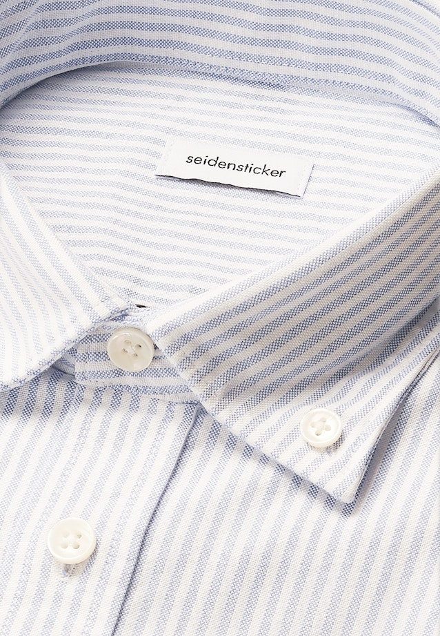 Regular Casual Hemd Gestreift in Mittelblau |  Seidensticker Onlineshop