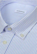 Regular Casual Hemd Gestreift in Mittelblau |  Seidensticker Onlineshop