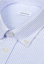 Regular Casual shirt Stripes in Mittelblau |  Seidensticker Onlineshop
