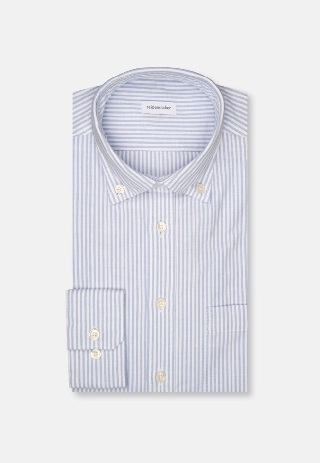 Regular Chemise décontractée Rayures dans Bleu Moyen | Boutique en ligne Seidensticker