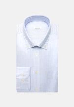 Regular Casual Hemd Gestreift in Mittelblau |  Seidensticker Onlineshop