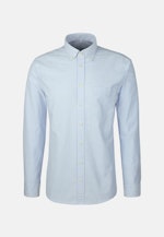 Regular Casual Hemd Gestreift in Mittelblau |  Seidensticker Onlineshop