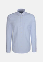 Regular Casual Hemd Gestreift in Mittelblau |  Seidensticker Onlineshop