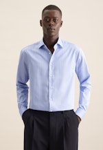 Regular Business Hemd Streifen in Hellblau |  Seidensticker Onlineshop