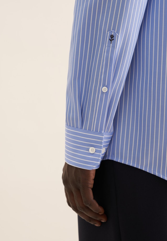 Regular Business Hemd Streifen in Hellblau |  Seidensticker Onlineshop