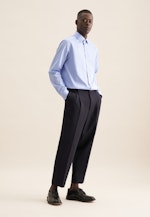 Regular Business Hemd Streifen in Hellblau |  Seidensticker Onlineshop