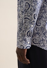 Regular Business Hemd Druck in Dunkelblau |  Seidensticker Onlineshop