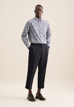 Regular Business Hemd Druck in Dunkelblau |  Seidensticker Onlineshop